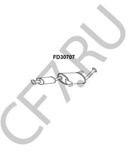 20100-7F650 NISSAN Средний глушитель выхлопных газов в городе Королёв