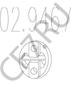 1755.K9 CITROËN Стопорное кольцо, глушитель в городе Королёв