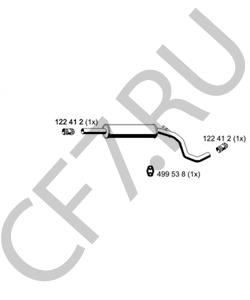 6X0.253.209 D SEAT Предглушитель выхлопных газов в городе Королёв