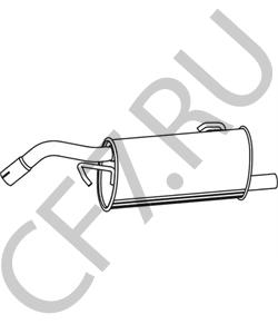 MN178257 SMART Глушитель выхлопных газов конечный в городе Королёв