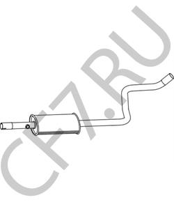 MR597568 SMART Средний глушитель выхлопных газов в городе Королёв