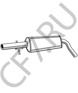 1J0.253.209 E VW Предглушитель выхлопных газов в городе Королёв