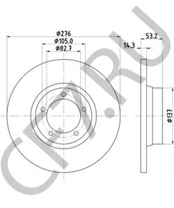 5518477 LDV Тормозной диск в городе Королёв