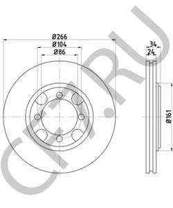 MB534607 EAGLE Тормозной диск в городе Королёв