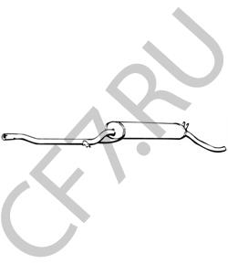 95602667 CITROËN Глушитель выхлопных газов конечный в городе Королёв