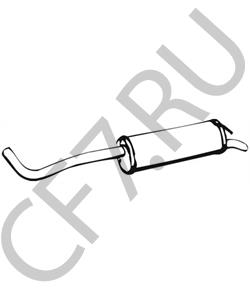 96046471 CITROËN Глушитель выхлопных газов конечный в городе Королёв