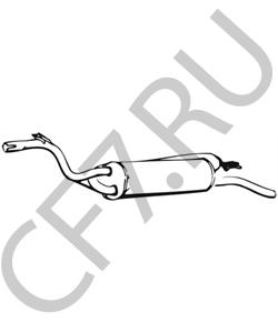 95585992 CITROËN Глушитель выхлопных газов конечный в городе Королёв