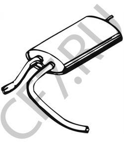 95550167 CITROËN Глушитель выхлопных газов конечный в городе Королёв