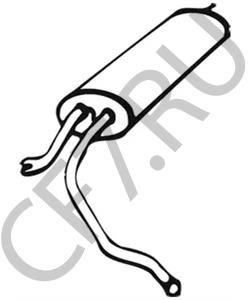 95493052 CITROËN Глушитель выхлопных газов конечный в городе Королёв