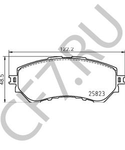 04465-0D150 TOYOTA (GAC) Комплект тормозных колодок, дисковый тормоз в городе Королёв