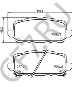 43022T7JH01 HONDA (GAC) Комплект тормозных колодок, дисковый тормоз в городе Королёв