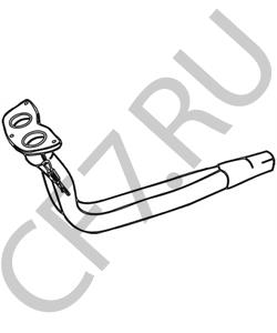 GEX12029 AUSTIN-HEALEY Труба выхлопного газа в городе Королёв