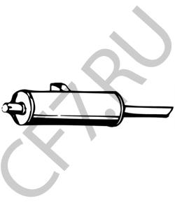 016604 FSO Глушитель выхлопных газов конечный в городе Королёв