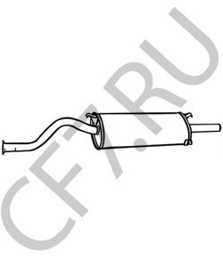 21081201005 UAZ Глушитель выхлопных газов конечный в городе Королёв