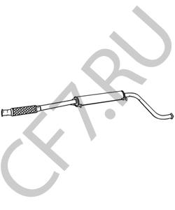 2108120200560 UAZ Средний глушитель выхлопных газов в городе Королёв