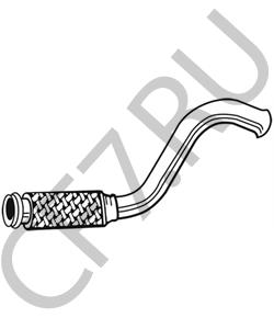 1607336280 EUROREPAR Труба глушителя CITROEN C4 I/BERLINGO 1.6HDI 16V 04>, PEUGEOT 307 (3A/C) 1.6HDI 16V 00> BOSAL - 7130 в городе Королёв