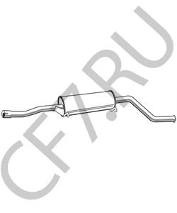 21081202005 UAZ Средний глушитель выхлопных газов в городе Королёв