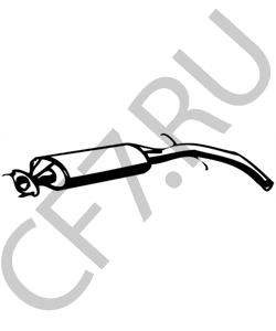 GEX33506 AUSTIN-HEALEY Средний глушитель выхлопных газов в городе Королёв