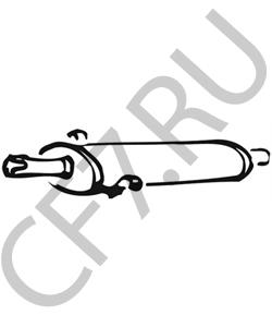 7636272 AUTOBIANCHI Предглушитель выхлопных газов в городе Королёв