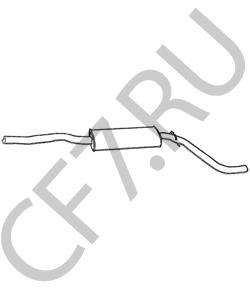 GEX33460 ROVER/TRIUMPH/AUSTIN Средний глушитель выхлопных газов в городе Королёв