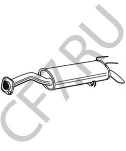 057128 FSO Глушитель выхлопных газов конечный в городе Королёв