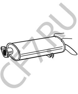 042353 FSO Глушитель выхлопных газов конечный в городе Королёв