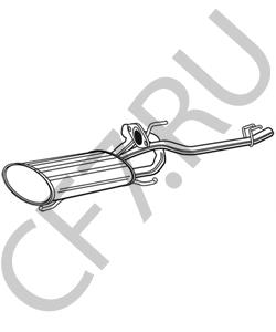 1743087Z06 PIAGGIO Глушитель выхлопных газов конечный в городе Королёв