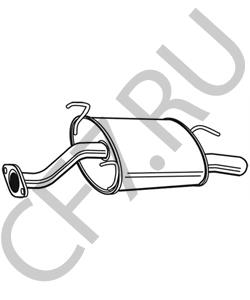 GEX33612 AUSTIN-HEALEY Глушитель выхлопных газов конечный в городе Королёв