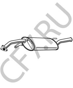 PW530152 PROTON Глушитель выхлопных газов конечный в городе Королёв