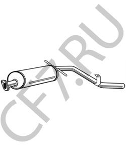 20100-3S300 AWD Глушитель выхлопных газов конечный в городе Королёв