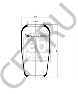 81436010138 MAN Баллон пневматической подвески в городе Королёв