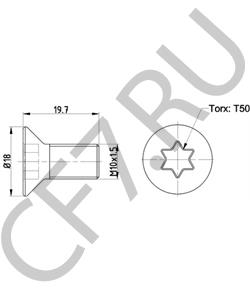 W711462S442 Ford Болт, диск тормозного механизма в городе Королёв