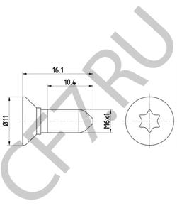 9544107 SAAB Болт, диск тормозного механизма в городе Королёв