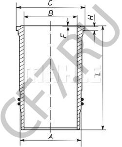 0420 3065 KHD Гильза цилиндра в городе Королёв