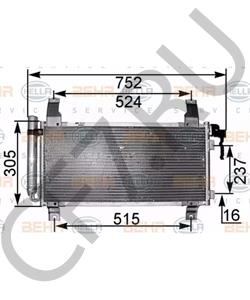 GJYA-61-48ZA MAZDA Конденсатор, кондиционер в городе Королёв