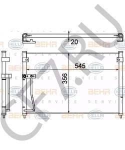 GE4T-61-480A MAZDA Конденсатор, кондиционер в городе Королёв