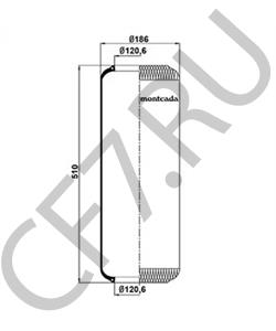 91101881 BEDFORD Кожух пневматической рессоры в городе Королёв