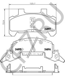 12321455 OLDSMOBILE Комплект тормозных колодок, дисковый тормоз в городе Королёв