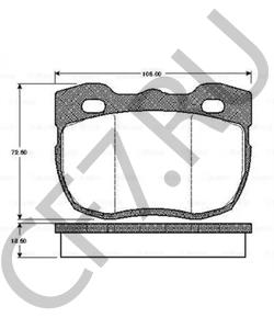 RTC-5760 CARBODIES Комплект тормозных колодок, дисковый тормоз в городе Королёв