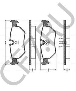 JLM11114 DAIMLER Комплект тормозных колодок, дисковый тормоз в городе Королёв