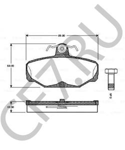 1652206 PANTHER Комплект тормозных колодок, дисковый тормоз в городе Королёв