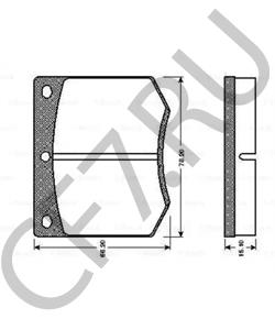GBP216 BLMC Комплект тормозных колодок, дисковый тормоз в городе Королёв