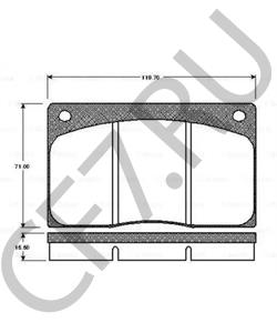 JLM9517 DAIMLER Комплект тормозных колодок, дисковый тормоз в городе Королёв
