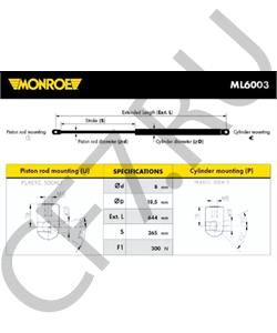 51809199 FIAT / LANCIA Газовая пружина, крышка багажник в городе Королёв