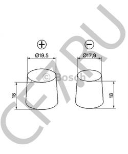 000 915 105 CE VW Стартерная аккумуляторная батарея в городе Королёв
