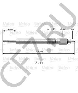 94175158 BEDFORD Свеча накаливания в городе Королёв