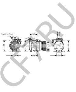 MCA7300AD DAIMLER Компрессор, кондиционер в городе Королёв