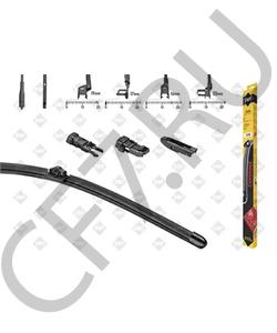 1623237280 EUROREPAR Щётка стеклоочистителя бескаркасная левая Audi A4,5, BMW 3,4,5, Hyundai i30 Champion в городе Королёв