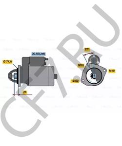 07C 911 023 F BENTLEY Стартер в городе Королёв