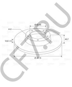 61750 FSO Тормозной диск в городе Королёв